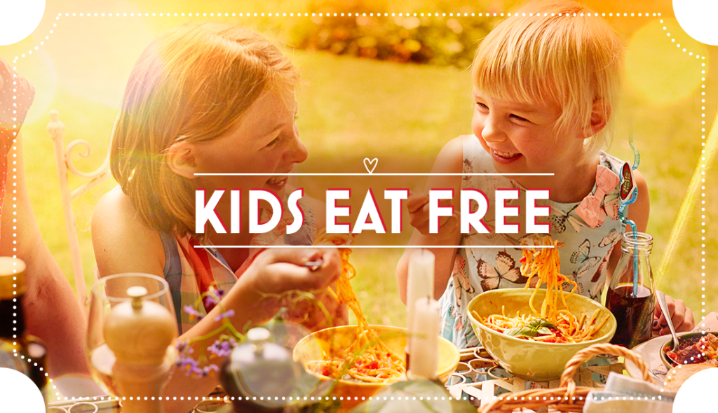 Kids Eat Free throughout the Summer